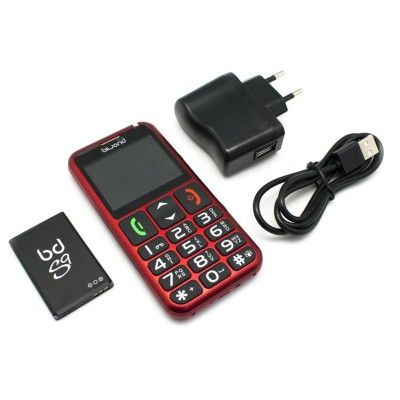 TELÉFONO BIWOND S9 DUAL SIM SENIORPHONE ROJO