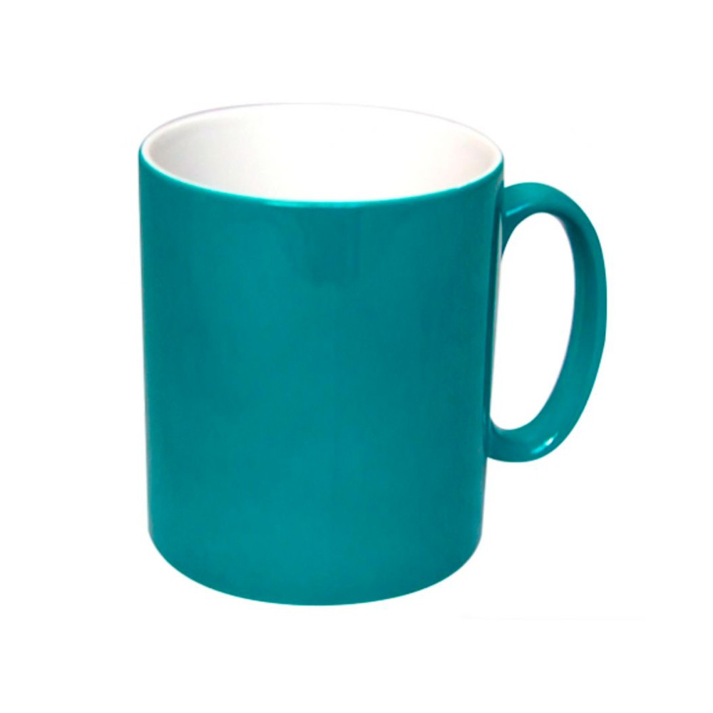 Taza mágica de personalización / tu diseño, tu recuerdo, tu historia / resistencia microondas color verde