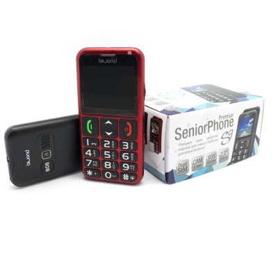 TELÉFONO BIWOND S9 DUAL SIM SENIORPHONE ROJO