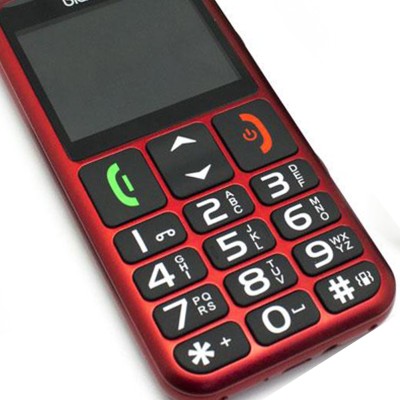 TELÉFONO BIWOND S9 DUAL SIM SENIORPHONE ROJO