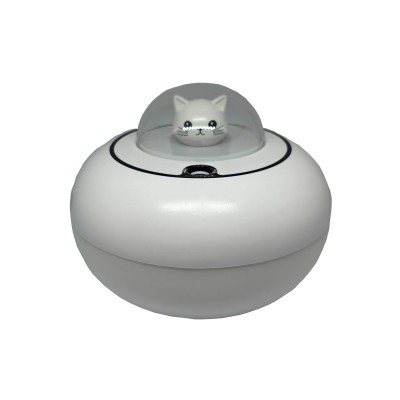 Humidificador nave gatito vista frente/arriba