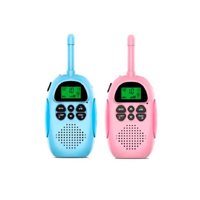 Vista frente walkie talkies para niños.