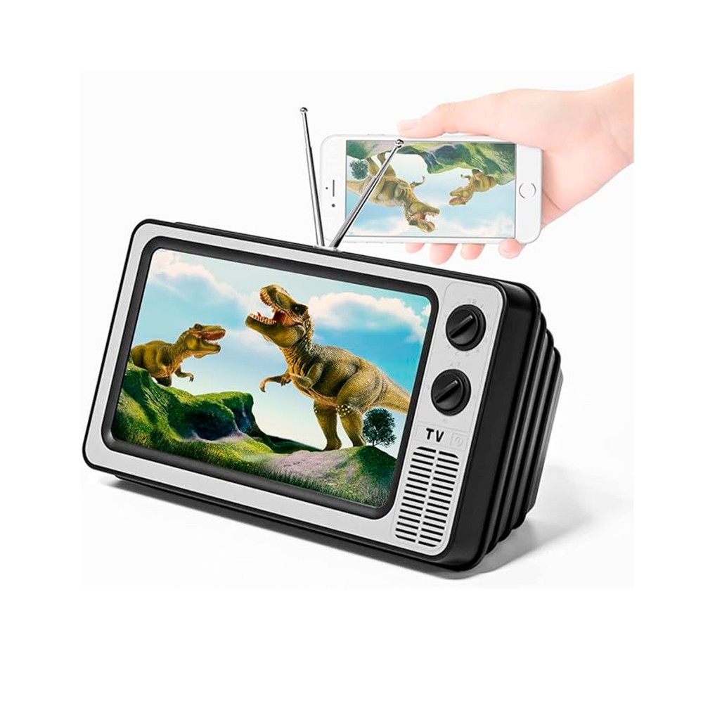 Amplificador smartphone / diseño televisor retro / 12 pulgadas