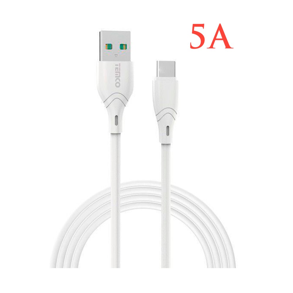 Cable 1 metro USB a tipo C / 5A / carga super rápida / transmisión datos alta velocidad
