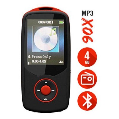 REPRODUCTOR MP3 BLUETOOTH 4GB X06 ROJO