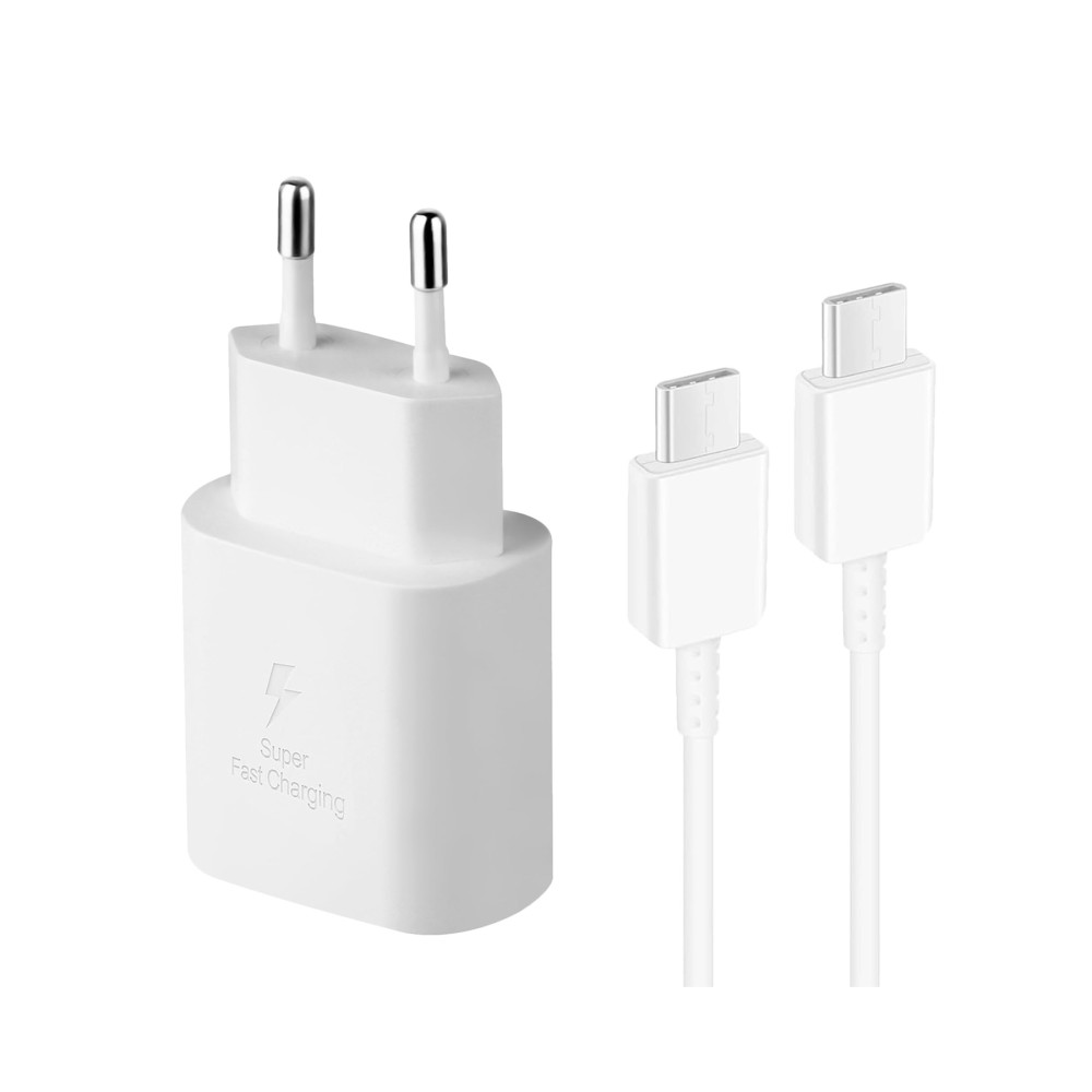 Pack cargador completo tipo C a tipo C / 25W / Carga super rapida