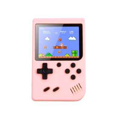 Consola super game box 400 juegos / rosa / conexión auriculares / salida TV / control volumen