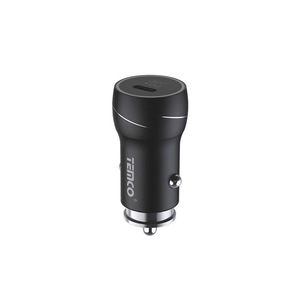 Adaptador cargador coche tipo C / PD 20W max. / carga rapida negro