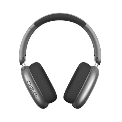 Cascos diadema inalambricos MAX 10 / 30 horas uso / bluetooth 5.3 / diseño ergonomico plata