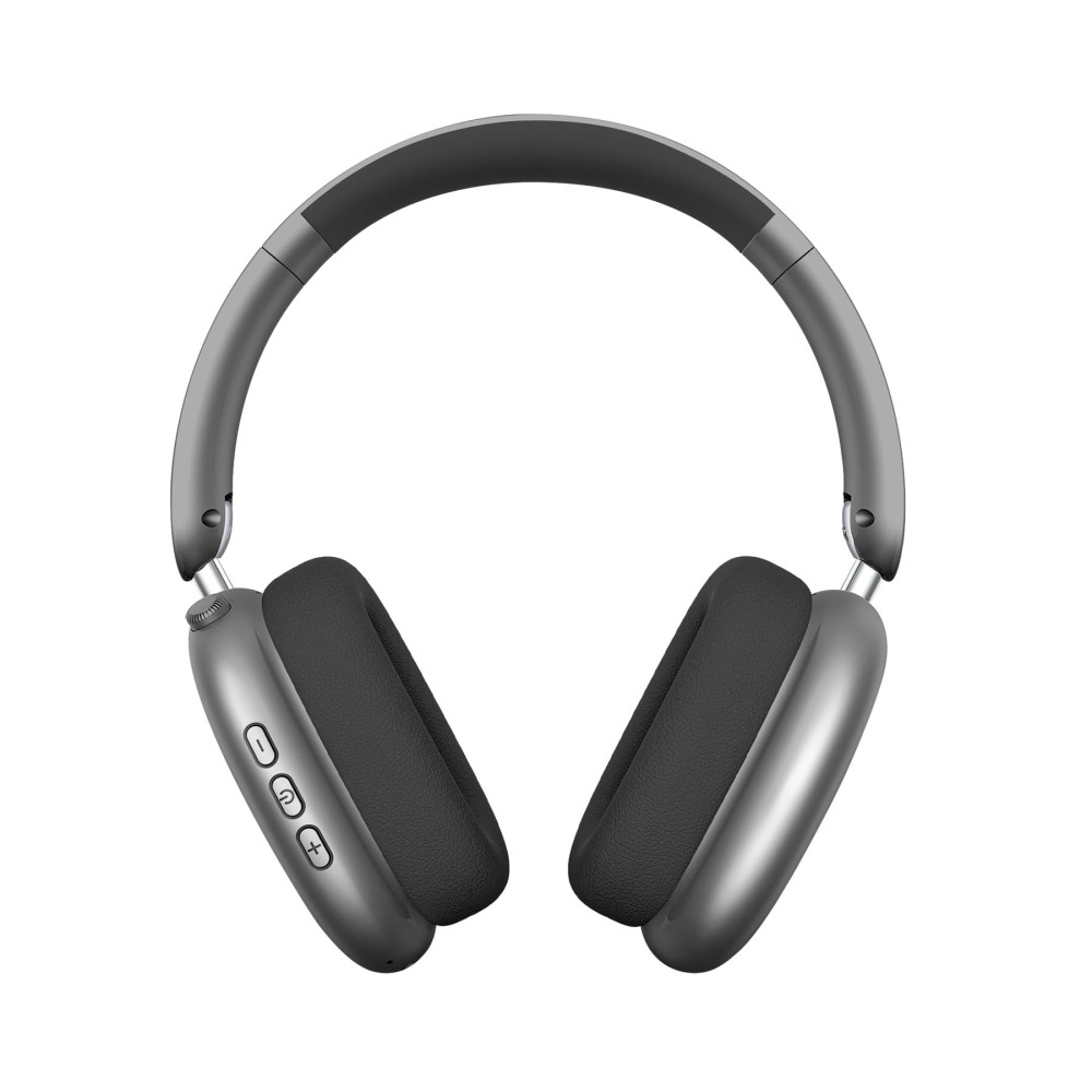 Cascos diadema inalambricos MAX 10 / 30 horas uso / bluetooth 5.3 / diseño ergonomico plata
