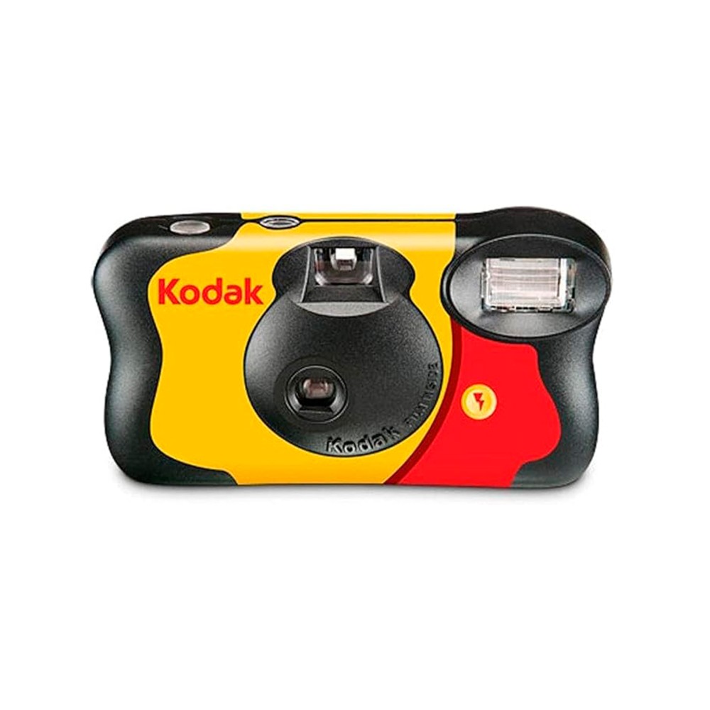 Camara desechable Kodak Funsaver 39 exposiciones / alta sensibilidad ISO 800 / flash integrado manual