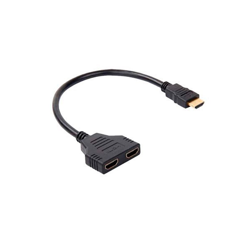 Cable duplicador HDMI macho a 2 HDMI hembra / 30cm / 30AWG todo cobre / compatibles hasta 1080P