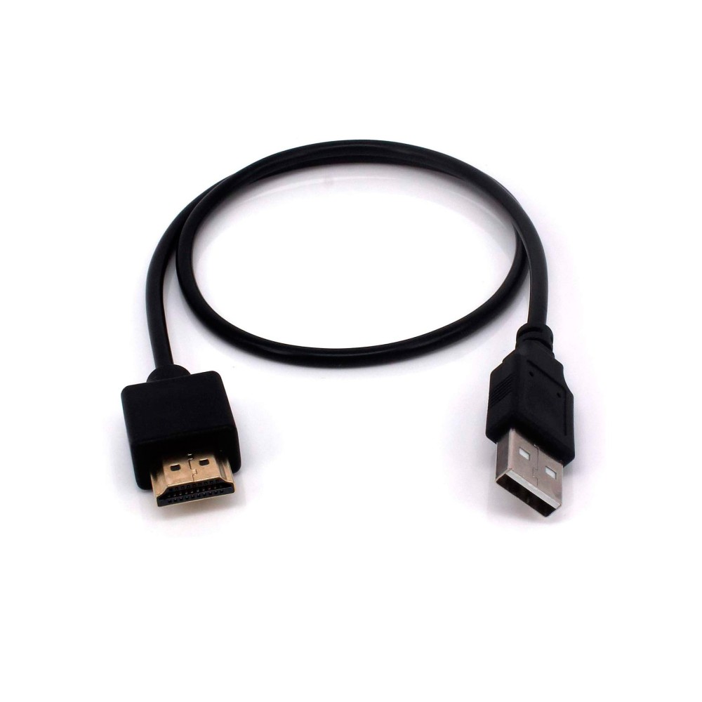 Cable USB macho a HDMI macho 50 cm / conexion rapida versatil / video-audio alta definicion