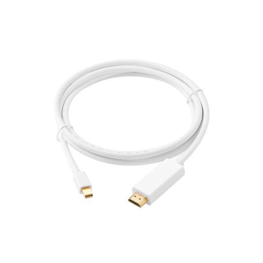 Cable adaptador mini Displayport (MDP) a HDMI (HDTV) / 1,8M longitud / transmision impecable / alambre doble capa