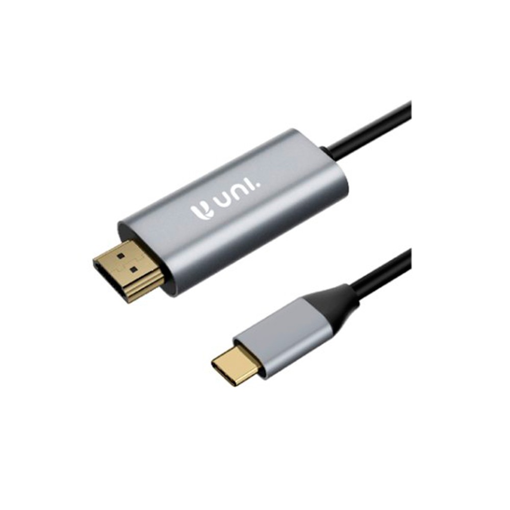 Cable adaptador tipo C macho a HDMI (HDTV) macho / 1,8M longitud / calidad 4K