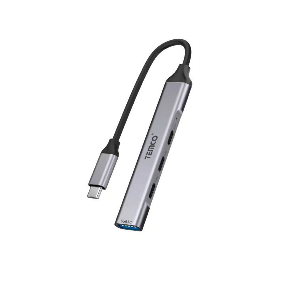 Hub tipo C 4 puertos / 3 puertos tipo C 5GBPS + 1 USB 3.0 5GBPS