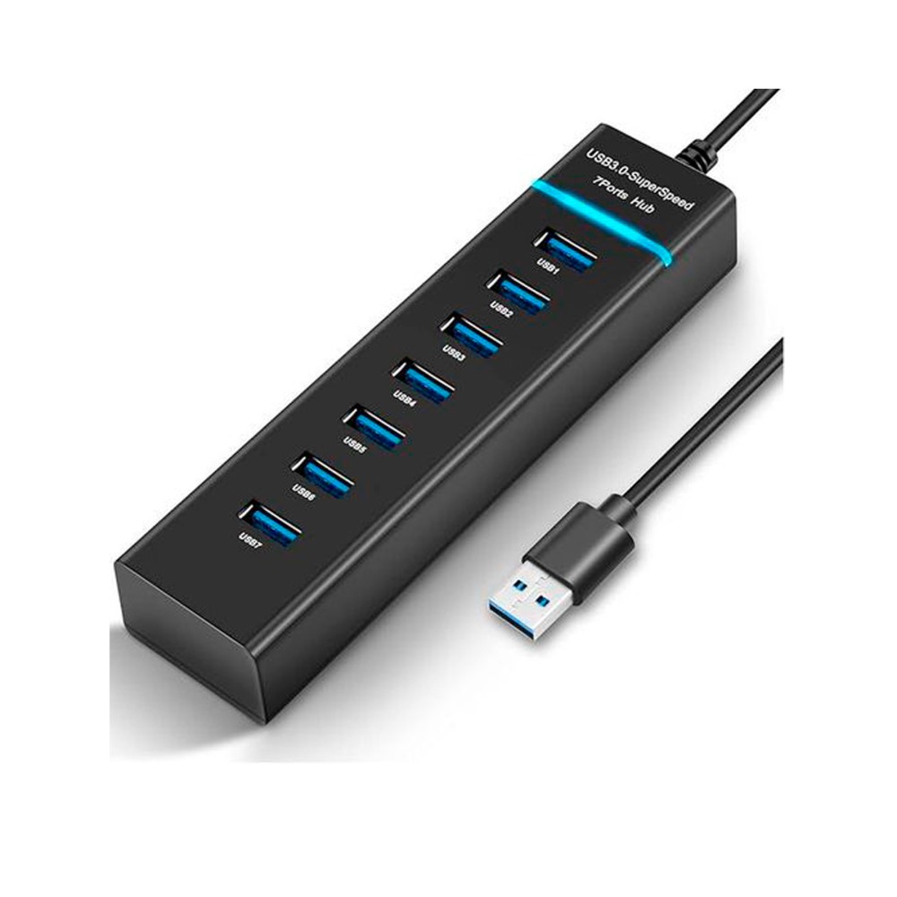 Hub USB 3.0 a 7 puertos / indicador LED / extiende tu conectividad y velocidad / amplia compatibilidad