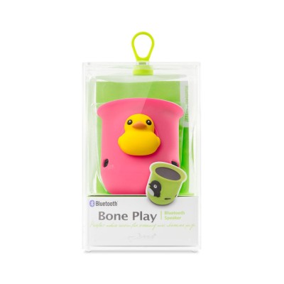 ALTAVOZ PORTÁTIL BLUETOOTH BONE PLAY PATITO ROSA