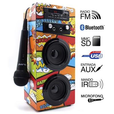 ALTAVOZ BIWOND JOYBOX KARAOKE BLUETOOTH COMIC