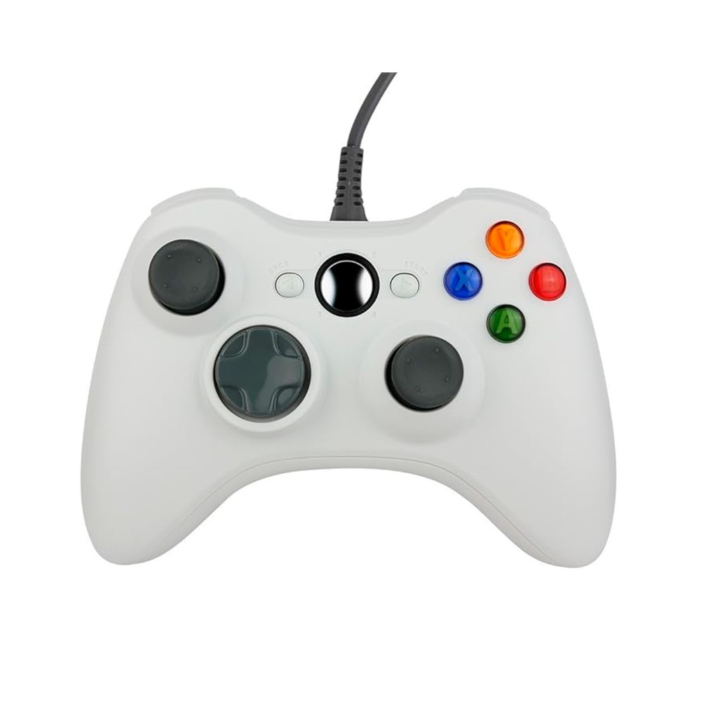 Mando universal XBOX 360 / cable salida USB / 9ft/2.5m blanco