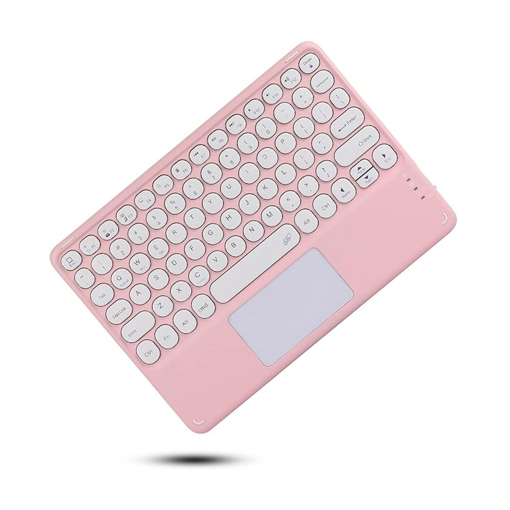 Teclado con raton integrado color rosa