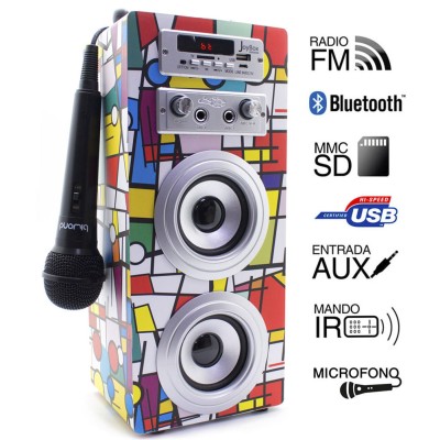 ALTAVOZ BIWOND JOYBOX KARAOKE BLUETOOTH PICASSO