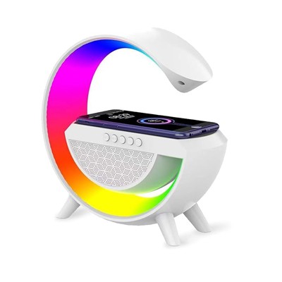 Altavoz RGB + carga inalámbrica / diseño elegante / control botones / conectividad bluetooth / compatibilidad múltiple bt2301