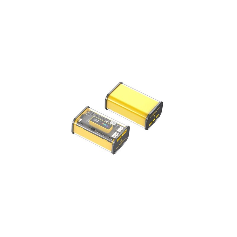 Batería externa 10000mAh PD 20W + QC 22.5W / protección sobrecarga atras y delante