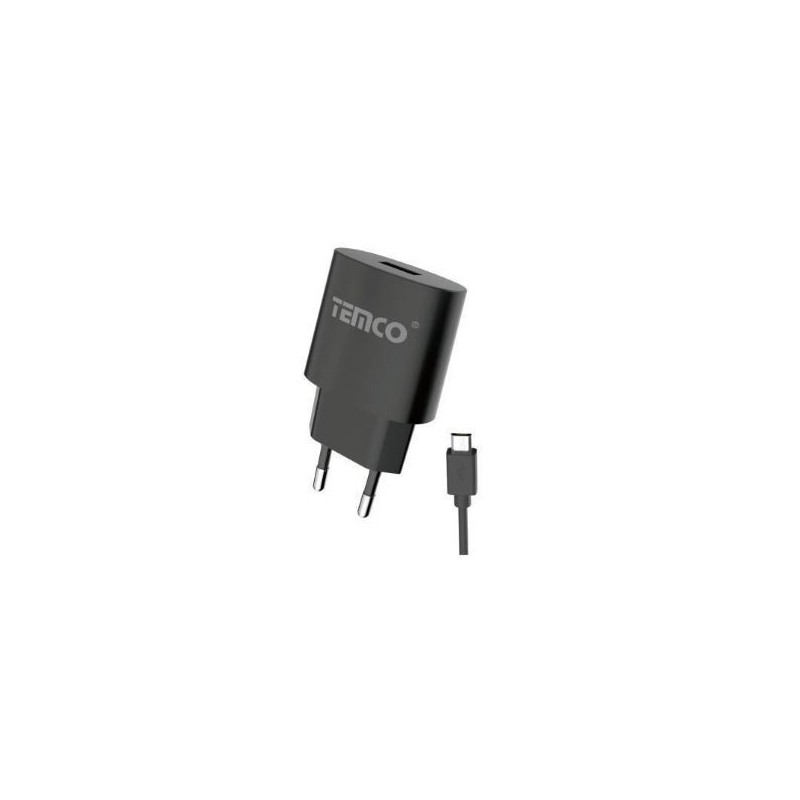 Pack cargador 2.1A + micro USB 2A / varios colores / 1 metro negro