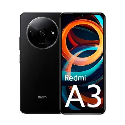 Xiaomi Redmi A3 Negro / 4+128GB / 6.71" detras y delante